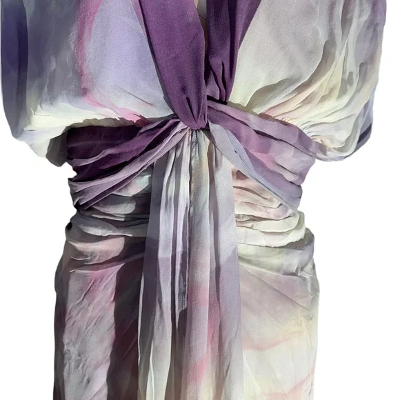 Roberto Cavalli NWT “Abito” lilac silk dress in size 42 (US size 6). Gorgeous - Picture 14 of 15
